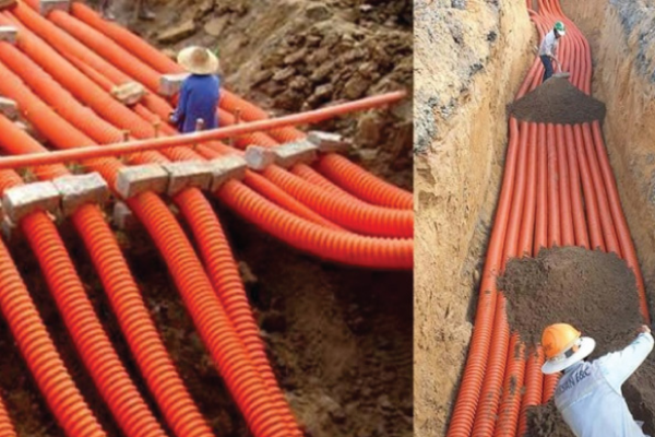  Ống nhựa xoắn HDPE Tiền Phong trong công nghiệp