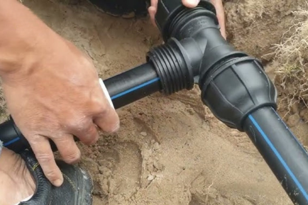 Tê HDPE Tiền Phong trong thực tế