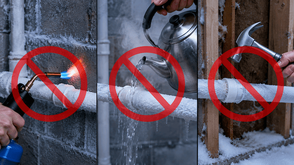 Cách hạn chế ống nước đóng băng trở lại