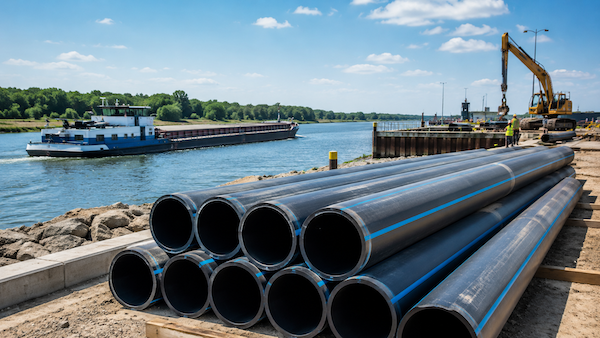 Ống HDPE trong giao thông đường thủy