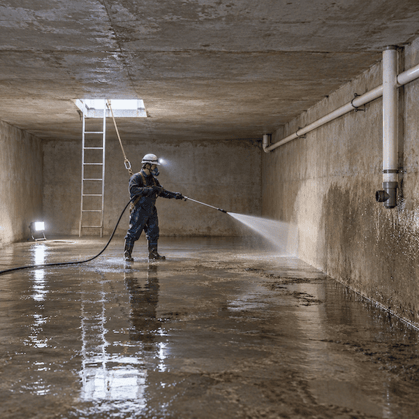 Chuẩn bị trước khi vệ sinh bể nước ngầm