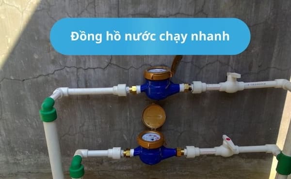 Đồng hồ nước chạy nhanh có chắc bị hỏng không?